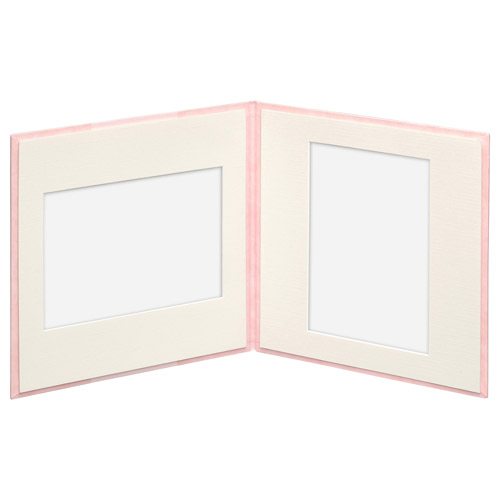 ハクバ レイヤードSQ台紙 No.305 2L（カビネ）サイズ 2面（角×2枚） ピンク