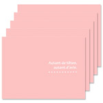ハクバ 写真台紙 ランス ドゥ Lサイズ 2面 5枚セット ピンク
