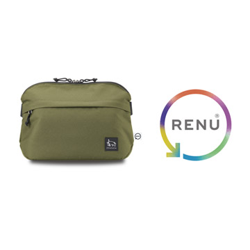 廃棄衣料などから生まれたリサイクル素材RENU（R）を採用