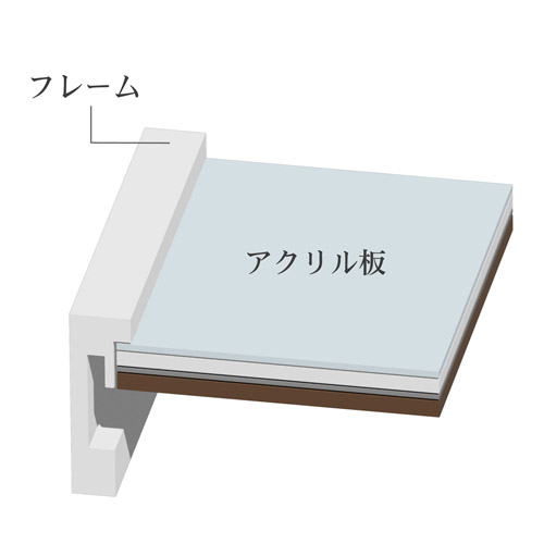 ハクバ 樹脂製額縁 ZEROフレーム GA-01 2Lサイズ ホワイト