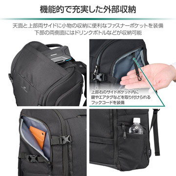 機能的で充実した外部収納