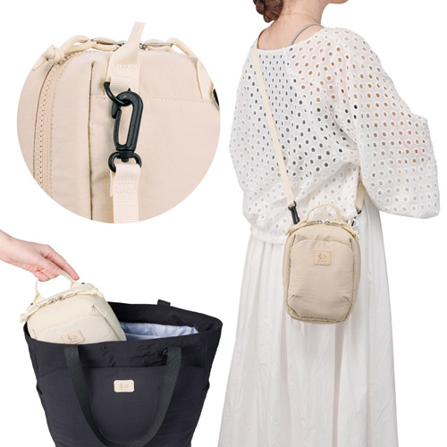 Chululu(チュルル) ルモ ミニショルダーバッグ ベージュ カメラバッグ