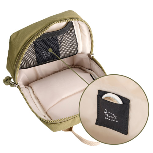 Chululu（チュルル） ルモ ミニショルダーバッグ オリーブ カメラバッグ