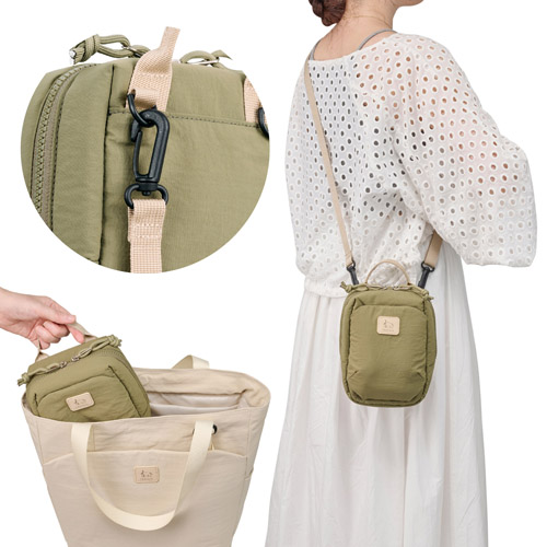Chululu（チュルル） ルモ ミニショルダーバッグ オリーブ カメラバッグ