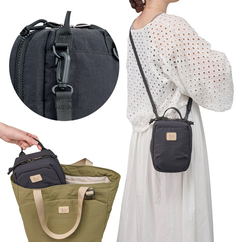 Chululu（チュルル） ルモ ミニショルダーバッグ ブラック カメラバッグ