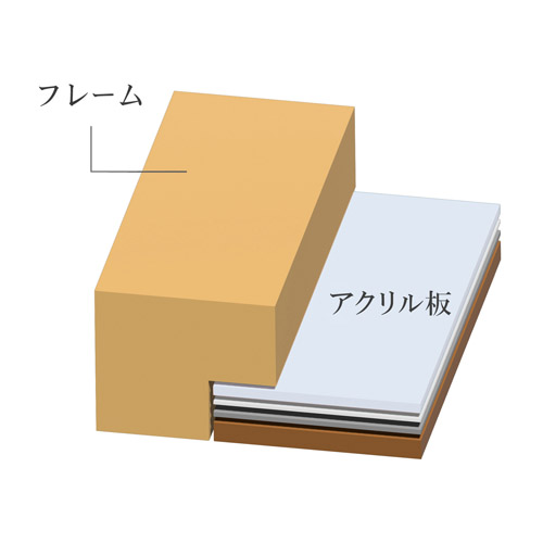 ハクバ 木製額縁 MM-01 A3ノビサイズ ナチュラル