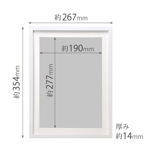 2名さま　A4サイズ　額縁あり　10/10まで 色紙額 K-80 普通色紙サイズ（272×242mm）専用 紺/エンジ