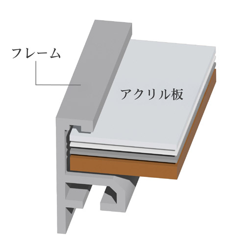 ハクバ アルミ額縁 HFA-03 A3ノビサイズ シルバー