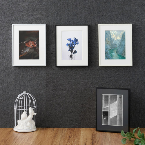 ハクバ アルミ額縁 HFA-03 2Lサイズ ブラック［ホワイトマット］