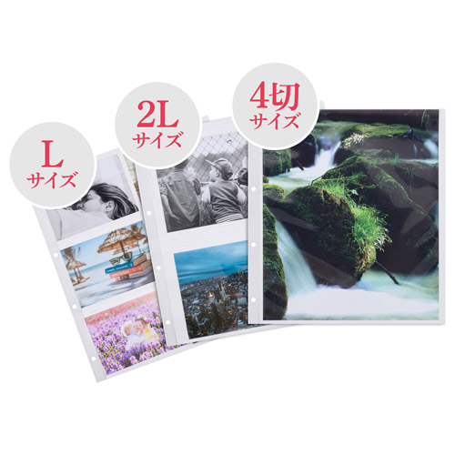 写真収納アルバム ハクバ レポートアルバム L Lサイズ120枚収納（10シート入）ブラック