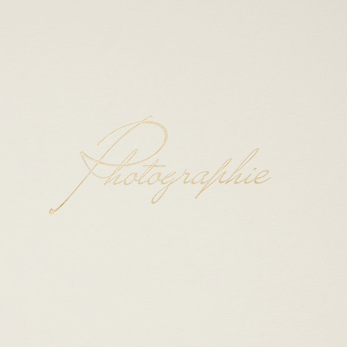 ハクバ フォトメッセージカード ランス グラース Lサイズ 2面 ヨコ クリーム