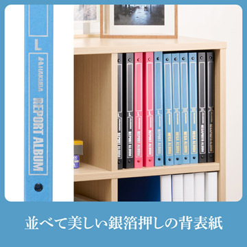 背表紙に施した銀の箔押しが、控えめな美しさで本棚を飾ります。