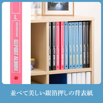 背表紙に施した銀の箔押しが、控えめな美しさで本棚を飾ります。