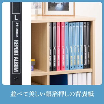 背表紙に施した銀の箔押しが、控えめな美しさで本棚を飾ります。