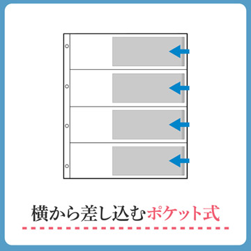 横から差し込むポケット式アルバム
