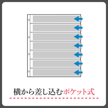 横から差し込むポケット式アルバム