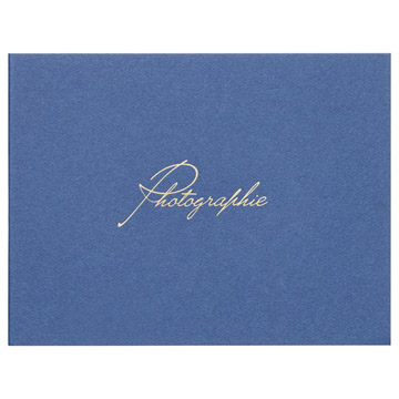 フォトメッセージカード ランス グラース Lサイズ 2面 ヨコ ネイビー