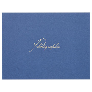 フォトメッセージカード ランス グラース 2Lサイズ 2面 ヨコ ネイビー