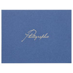 フォトメッセージカード ランス グラース Lサイズ 2面 ヨコ ネイビー