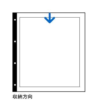 収納例：上から写真を差し込みます