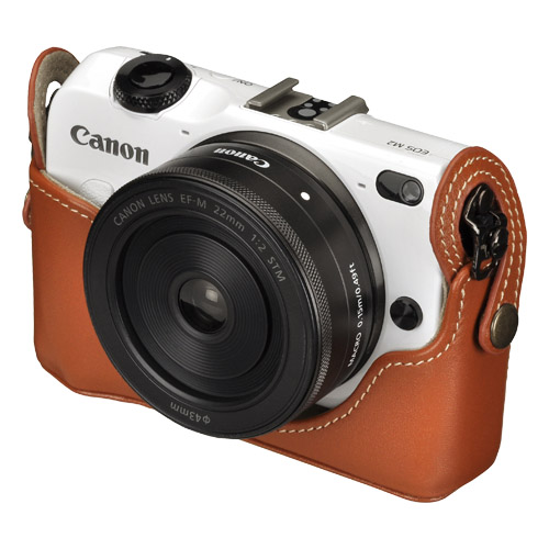 ハクバ 本革ボディケース Canon EOS M2 専用 / ブラウン