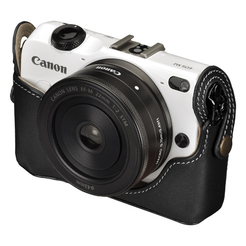 ハクバ 本革ボディケース Canon EOS M2 専用 / ブラック